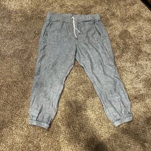 Athleta Cabo Linen Joggers size 18